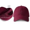 imageFURTALK Unisex Vintage Washed Unstructured Baseball Cap Washed Cotton Adjustable Dad HatWine Red