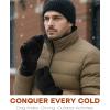 imageFURTALK Winter Gloves for Men Women Waterproof Windproof Cold Weather Touchscreen Warm Ski Snow Fleece LinedBlack