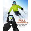 imageFURTALK Winter Gloves for Men Women Waterproof Windproof Cold Weather Touchscreen Warm Ski Snow Outdoor Work Fleece LinedBlack