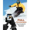 imageFURTALK Winter Gloves for Men Women Windproof Waterproof Cold Weather Full Touchscreen Warm Ski Snow Fleece LinedBlack