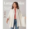 imageFURTALK Winter Scarf for Women Soft Cashmere Feel Shawls and Wraps Warm Long Blanket ScarfWhite