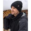 imageFURTALK Winter Warm Knit Beanie Hat Long Scarf Touchscreen Gloves Set Fleece Lined Skull Cap for Men WomenBlack