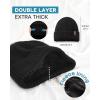 imageFURTALK Winter Warm Knit Beanie Hat Long Scarf Touchscreen Gloves Set Fleece Lined Skull Cap for Men WomenBlack