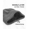 imageFURTALK Winter Warm Knit Beanie Hat Long Scarf Touchscreen Gloves Set Fleece Lined Skull Cap for Men WomenGrey
