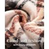 imageFURTALK Winter Warm Scarf for Women Cashmere Feel Shawl Wraps Tassel Plaid Oversized ScarvesBlackwhite