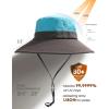 imageFURTALK Womens Sun Hat with Ponytail Hole Beach Hiking Summer Wide Brim UPF 80 Outdoor Protection Foldable Bucket HatBlue