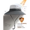 imageFURTALK Womens Sun Hat with Ponytail Hole Beach Hiking Summer Wide Brim UPF 80 Outdoor Protection Foldable Bucket HatGrey