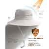 imageFURTALK Womens Sun Hat with Ponytail Hole Beach Hiking Summer Wide Brim UPF 80 Outdoor Protection Foldable Bucket HatLight Grey
