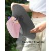 imageFURTALK Womens Sun Hat with Ponytail Hole Beach Hiking Summer Wide Brim UPF 80 Outdoor Protection Foldable Bucket HatPinkgrey