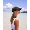 imageFURTALK Womens Sun Visor Hat Straw Sun Visors for Women Summer Packable Ponytail Beach Hats for Women Travel UPF 80A Black