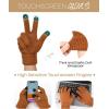 imageFURTALK Womens Winter Hat Gloves Scarf Set Fleece Knit Pom Beanie Warm Neck Warmer Touchscreen Gloves 3 in 1 Gift SetCaramel