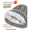 imageFURTALK Womens Winter Hat Gloves Scarf Set Fleece Knit Pom Beanie Warm Neck Warmer Touchscreen Gloves 3 in 1 Gift SetGrey