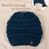 imageFURTALK Womens Winter Knit Slouchy Beanie Hat Warm Knitted Skull Ski Cap Hats for WomenBlue