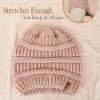 imageFURTALK Womens Winter Knit Slouchy Beanie Hat Warm Knitted Skull Ski Cap Hats for WomenLight Pink