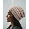 imageFURTALK Womens Winter Knit Slouchy Beanie Hat Warm Knitted Skull Ski Cap Hats for WomenLight Pink