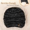 imageFURTALK Womens Winter Knit Slouchy Beanie Hat Warm Knitted Skull Ski Cap Hats for WomenMixed Black