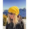imageFURTALK Womens Winter Knit Slouchy Beanie Hat Warm Knitted Skull Ski Cap Hats for WomenYellow