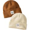 imageFURTALK Baby Beanie Cute Toddler Winter Hat Knit Boys Girls Warm 2 Pack Kids Embroidered Beanies Cap for 08 YearsBeigecamel