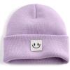 imageFURTALK Baby Beanie Knitted Hats Boys Girls Toddler Kids Winter Soft Warm Skull CapLight Purple
