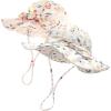 imageFURTALK Baby Sun Hat Toddler Beach Hats with UPF 50 Sun Protection Wide Brim Girls Bucket HatWhite Flowerbeige Flower