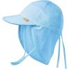imageFURTALK Baby Sun Hat UPF 50 UV Ray Sun Protection Cotton Toddler Hats for Boys GirlsBlue