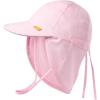imageFURTALK Baby Sun Hat UPF 50 UV Ray Sun Protection Cotton Toddler Hats for Boys GirlsRose Pink