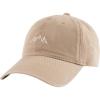 imageFURTALK Baseball Cap Men Mountain Embroidery Dad Hat Unstructured Soft Vintage Washed Cotton Outdoor Hats for MenKhaki