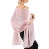 imageFURTALK Chiffon Shawl Wraps for Women Evening Dresses Soft Scarf Formal Wedding Bridal ScarvesPink