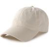 imageFURTALK Men and Women Vintage Washed Distressed Cotton Baseball Cap Plain Blank Adjustable Classic Baseball Hat CapBeige