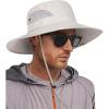 imageFURTALK Mens Bucket Sun Hat UPF 80 Wide Brim Hiking Fishing Beach Outdoor HatsLight Grey