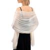 imageFURTALK Shawls and Wraps for Evening Dresses Sparkly Soft Wedding Party Bridesmaid Scarves for WomenChampagne
