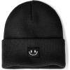 imageFURTALK Unisex Beanie for Women Men Knit Cuffed Winter Hats Soft Warm Cute Ski Skull CapsBlack