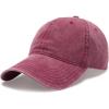 imageFURTALK Unisex Vintage Cotton Washed Distressed Baseball Caps Unstructured Low Profile Adjustable Dad HatWinered