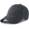 imageFURTALK Unisex Vintage Washed Unstructured Baseball Cap Washed Cotton Adjustable Dad HatGrey