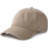 imageFURTALK Unisex Vintage Washed Unstructured Baseball Cap Washed Cotton Adjustable Dad HatLight Khak