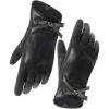 imageFURTALK Winter PU Leather Gloves for Women with BowAccent Cold Weather Touchscreen Driving Warm Fleece LinedBlack