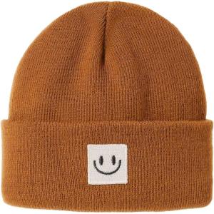 imageFURTALK Baby Beanie Knitted Hats Boys Girls Toddler Kids Winter Soft Warm Skull CapCaramel