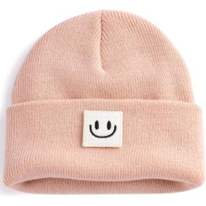 imageFURTALK Baby Beanie Knitted Hats Boys Girls Toddler Kids Winter Soft Warm Skull CapPink