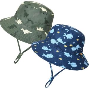 imageFURTALK Baby Sun Hat Toddler Boys Girls Bucket Hat for Kids 05 Years UPF 50 Child Summer HatsDinosaurwhale