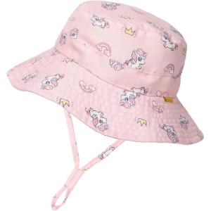 imageFURTALK Baby Sun Hat Toddler Boys Girls Bucket Hat for Kids 05 Years UPF 50 Child Summer HatsUnicorn