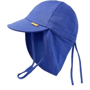 imageFURTALK Baby Sun Hat UPF 50 UV Ray Sun Protection Cotton Toddler Hats for Boys GirlsRoyal Blue