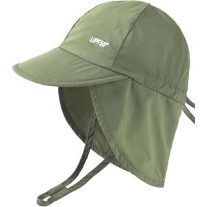 imageFURTALK Baby Sun Hat with Neck Flap UPF 50 Adjustable Baby Boys Girls Summer Beach Hat for Traveling Swim HatGreen