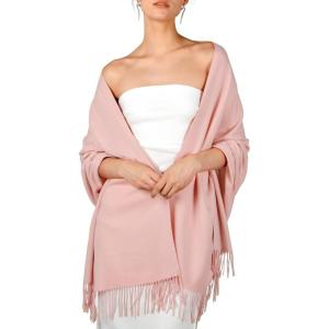 imageFURTALK Pashmina Shawls and Wraps for Evening Dress Womens Scarf Wedding Bride Bridesmaid Gifts Winter Scarves14rose Pink