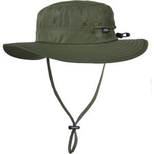 imageFURTALK Sun Hats for Men Women Packable Wide Brim Summer UV Protective Bucket Hat UPF 50 Hat for Fishing HikingArmy Green