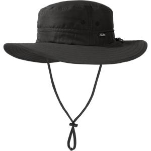 imageFURTALK Sun Hats for Men Women Packable Wide Brim Summer UV Protective Bucket Hat UPF 50 Hat for Fishing HikingBlack