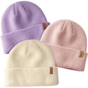 imageFURTALK Toddler Beanie Baby Boys Girls Beanies Kids Winter Hats Children Knit Warm CapsBeigepinkpurple
