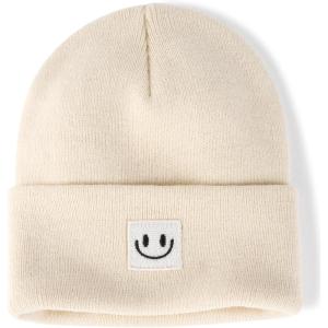 imageFURTALK Unisex Beanie for Women Men Knit Cuffed Winter Hats Soft Warm Cute Ski Skull CapsBeige