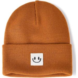imageFURTALK Unisex Beanie for Women Men Knit Cuffed Winter Hats Soft Warm Cute Ski Skull CapsCaramel