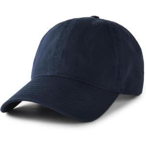imageFURTALK Unisex Vintage Washed Unstructured Baseball Cap Washed Cotton Adjustable Dad HatNavy