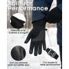 imageFURTALK Lightweight Gloves for Men Women Cool Weather AntiSlip Running Cycling Driving Warm Fleece LinedBlack